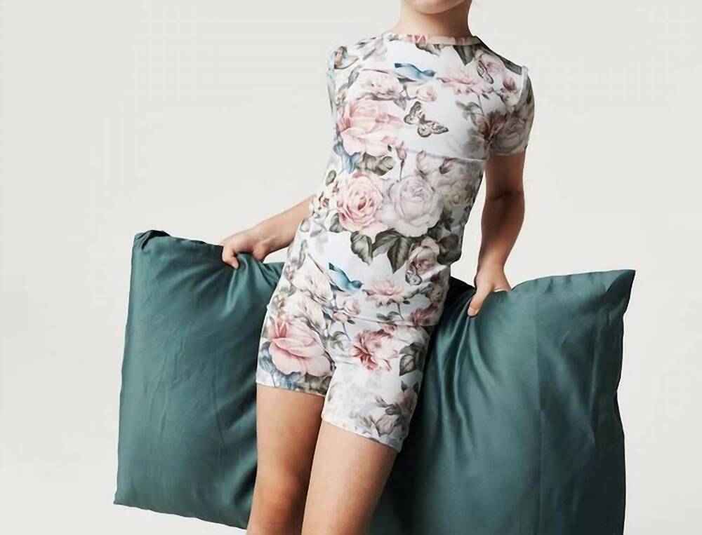 NEW POSH PEANUT girls amarantha classic pajama short set in multicolor